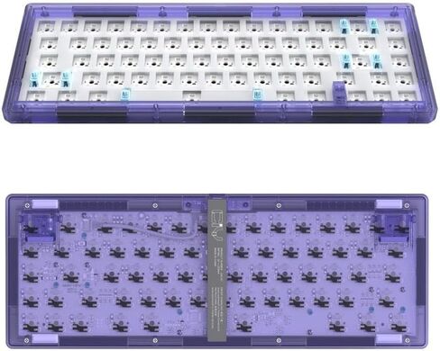 لوحة مفاتيح ميكانيكية مخصصة مخصصة مع بنية حشية RGB الخلفية متوافقة مع مفاتيح متوافقة (مجموعة GAS67 خضراء) in Kuwait