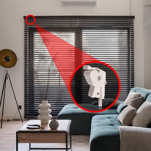 أجهزة أقمشة مذهلة رفيعة المستوى 2 بوصة عصا بلاستيكية للستائر الأفقية 2ct - متوافقة مع قضيب مربع، آلية تحكم متينة in Kuwait