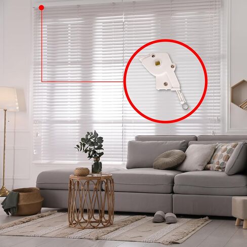 أجهزة أقمشة مذهلة رفيعة المستوى 2 بوصة عصا بلاستيكية للستائر الأفقية 2ct - متوافقة مع قضيب مربع، آلية تحكم متينة in Kuwait