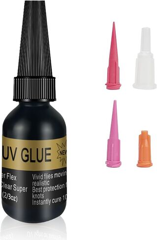 Riverruns UV Clear Glue Three Glue Formula سميكة ورقيقة وفائقة الطيران + 12 مصباح طاقة LED ربط الذباب لبناء الذباب ورؤوس الذباب والأجسام والأجنحة تخفيضات تمهيدية خاصة مجانية! in Saudi Arabia