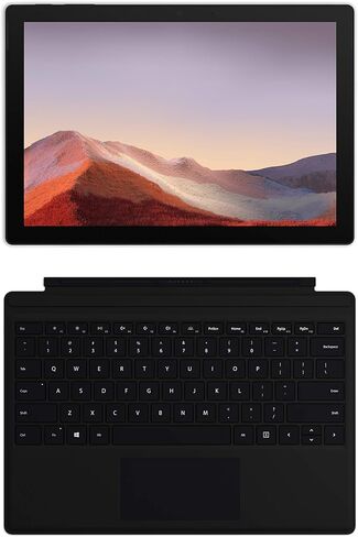 Microsoft Surface Pro 7 – 12.3" Touch-Screen - 10th Gen Intel Core i5 - 8GB Memory - 128GB SSD – Platinum with Black Type Cover in Kuwait