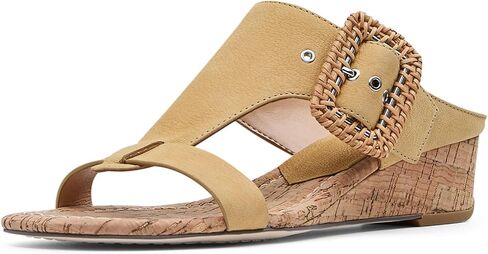 Donald Pliner Women's Casual Low Wedge Sandal, Denim, 9 in Saudi Arabia