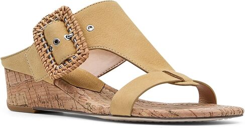 Donald Pliner Women's Casual Low Wedge Sandal, Denim, 9 in Saudi Arabia