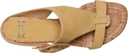 Donald Pliner Women's Casual Low Wedge Sandal, Denim, 9 in Saudi Arabia