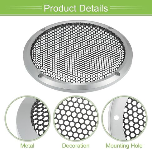 Acropix Universal 6 "شوايات مكبر صوت Cover Cover Mesh Round 6 بوصة مكبر صوت SPECER SPECTERS PROTECTOR in Saudi Arabia