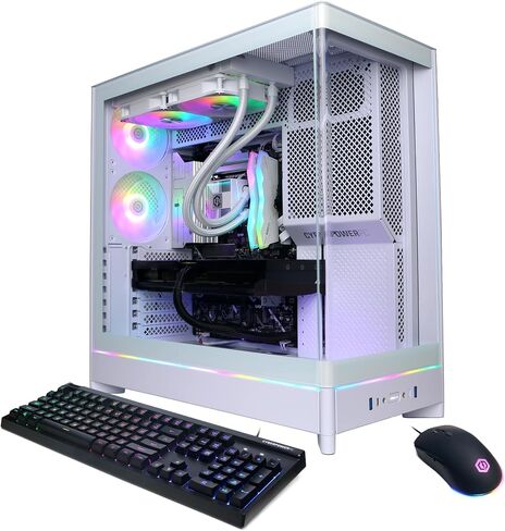 CyberPowerPC Gamer Xtreme VR Gaming PC, Intel Core i7-14700KF 3.4GHz, GeForce RTX 5070 Ti 16GB, 32GB DDR5, 2TB PCIe 4.0 SSD, WiFi Ready & Windows 11 Home (GXiVR8680A10) in Saudi Arabia