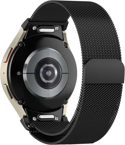 Magnetic Metal Band for Samsung Galaxy Watch 7 6 5 4 FE 40mm 44mm/Galaxy 6 Classic 43mm 47mm/4 Classic 42mm 46mm/5 Pro 45mm,One Click Attachment,No Gap Stainless Steel Milanese Loop Strap Women Men in Kuwait