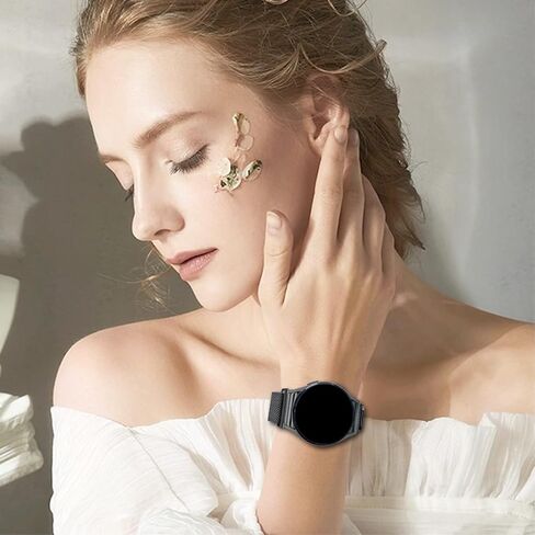 Magnetic Metal Band for Samsung Galaxy Watch 7 6 5 4 FE 40mm 44mm/Galaxy 6 Classic 43mm 47mm/4 Classic 42mm 46mm/5 Pro 45mm,One Click Attachment,No Gap Stainless Steel Milanese Loop Strap Women Men in Kuwait