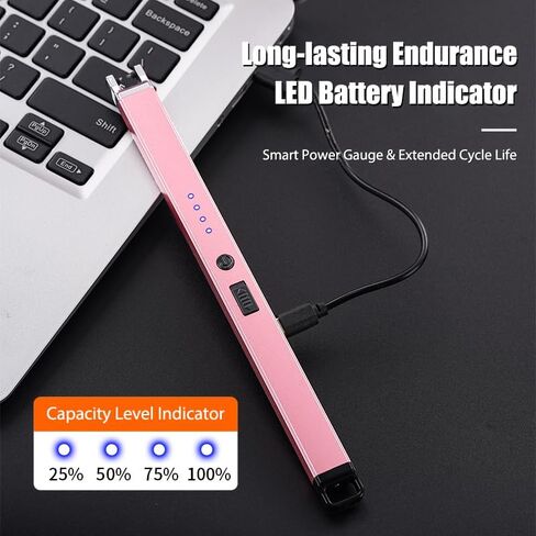 ولاعات قوس كهربائي أخف شمعة للشمعة ، عديمة الرقبة الطويلة و UNDPROOفي USB القابلة لإعادة الشحن ، التخييم BBQ (أسود) in Saudi Arabia