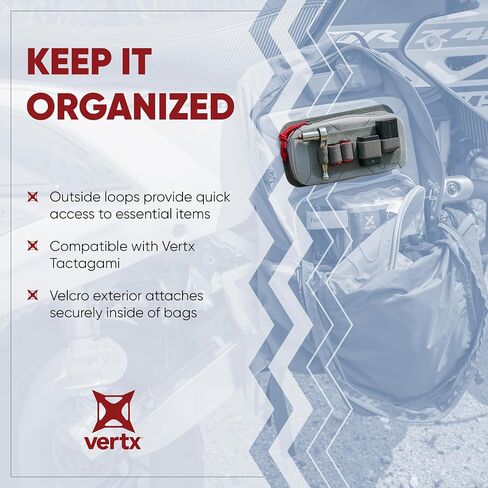 Vertx Pack Zip Pouch Organizer Insert Attachment for Backpack, Bag, Travel, Organization Pouches, Large in Saudi Arabia