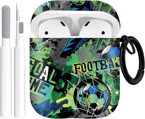 لحالة Apple Airpods 2nd Generation ، فإن Airpods Soft Shockproving 2 Case Cover Cover for Girls Women with keychain for Airpods 2nd/1st actions with lock ، cherry dot in Kuwait