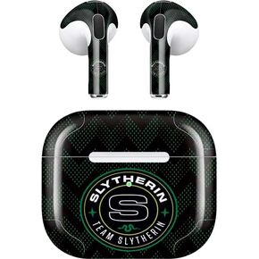 Skinit Decal Audio Skin Compatible with Apple AirPods (3rd Gen, 2021) - Officially Licensed Warner Bros Team Slytherin Design