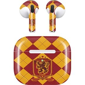 Skinit Decal Audio Skin Compatible with Apple AirPods (3rd Gen, 2021) - Officially Licensed Warner Bros Gryffindor Crest Design