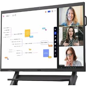4K UHD 65" All-in-One Windows 11 Smart Whiteboard with Built-in 4K Camera/8 Mics,Digital Whiteboard Software Electronic Presentation Meeting Device,Zoom & Teams Rooms Integration,S Pro 65"