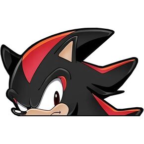 Blue Video Game Hedgehog Characters Decal Stickers for Cars Laptop Skateboard Wall Decor UV Resistant (Black Red Hedgehog)