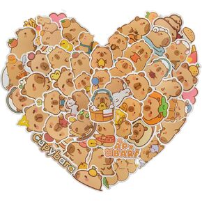 300PCS Capybara Stickers Waterproof,Cute Kawaii Animal Vinyl Stickers,Party Favor,Capibara Lover Birthday Gift, for Water Bottle,Scrapbook,Laptop,Classroom,Luggage,Poster,Bike,HyukeenMa