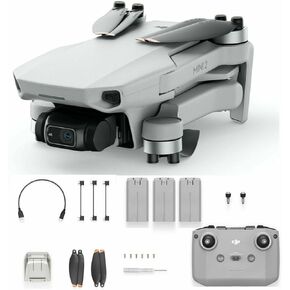 CAMRISE Original DJI Mini 2 Drone Quadcopter Ready To Fly 3 battery Bundle (Renewed)