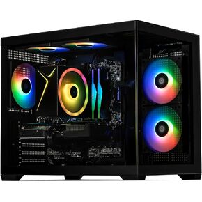 Sirius AI Gaming Desktop - Intel i7 14700F up to 5.4 GHz | RTX 5060 Ti 16G GDDR7 | 32GB DDR5 RGB 6000MHz| 2TB NVMe Gen4 SSD | Intel B760 Motherboard | 650W Gold PSU | Win 11 Home VR Ready