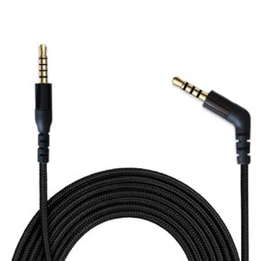 Replacement Audio Cable for SteelSeries Arctis Nova 7 & Nova Pro – 3.5mm Nylon-Braided Gaming Headset Wire (Black)