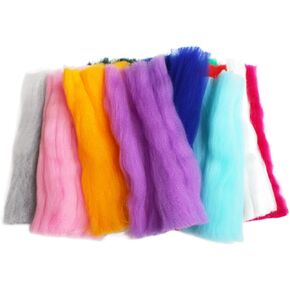 14 Colors Fly Tying Egg Yarn Synthetic Fiber Soft Fibers Fluff Minnow Fishing Lures Glow Bug Salmon Trout Fly Fishing