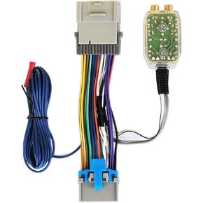Add an Aftermarket Amplifier Amp to Factory Radio Interface Adapter Wiring Wire Harness Compatible with Select Chevrolet Models 2000-2012