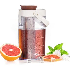 Ikape 1000ml/33.8oz صانع القهوة الباردة مع مرشح قابل للإزالة ، و spout مقاوم للتسرب للقهوة المثلجة والشاي والمشروبات النكهة ، وبربيل تريتان توفير المساحة