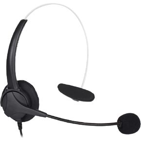 OTM Essentials Pro Headset, Noise-Canceling Headphones, On-Ear Design, in-Line Volume Control, Headset with Mic and USB, Quick Plug and Play