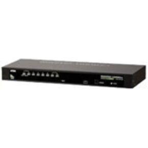ATEN 8-Port USB/PS2 Combo KVM Switch with Cables CS1308KIT (Black)