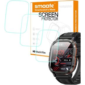 Compatible with Onaneag P110 2.06" Smart Watch, Tempered Glass Screen Protector for P110, 3 Pieces, 9H