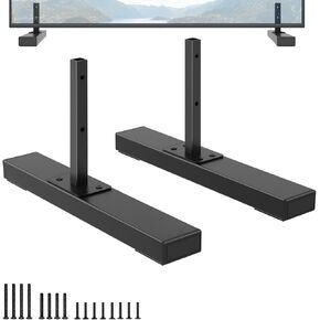 Metal TV Stand Legs for Vizio, Exclusive for Vizio M656-H4 M656-G4 V655-H4 TV Model, Not for Others Model, Replacement TV Base Stand with Instructions & Screws, No Drilling Required