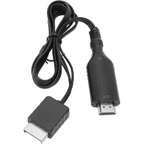 Video Game Conversion Cable, Convert PS1 to HD Multimedia Interface with Plug and Play, for PS2 Signal Video Cord, HD Multimedia Interface Game Console Adapter Cable