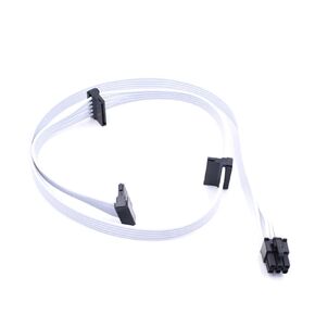 PSU Peripheral&SATA 6PIN to 3* Sata Port Power Supply Cable Compatible with The Corsair Modular CX650F RGB/RM550/RM650/RM750/RM850/RM1000