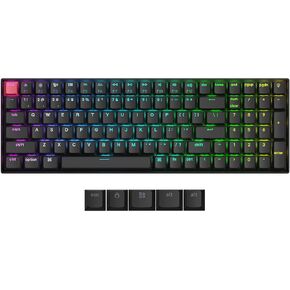 Keychron K4 QMK Wireless Custom Mechanical Keyboard, Hot Swappable 96% Layout Bluetooth/2.4G/USB-C Programmable, RGB Super Red Switch NKRO Gaming Keyboard for Mac/Windows/Gamers, Version 3