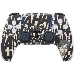 Skinit Decal Gaming Skin Compatible with PS5 Controller - Officially Licensed DC Comics The Joker Vintage Laughing Design