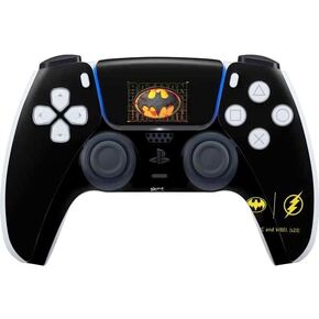 Skinit Decal Gaming Skin Compatible with PS5 Controller - Officially Licensed DC Comics The Flash Movie: Logo Poster Design