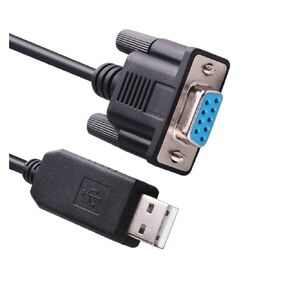 Null Modem Adapter Cable F1T-D2I USB to RS232 Serial D-sub 9 Pin DB9 Female Crosswire Rollover Converter Cable