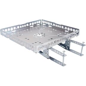 Kojem RV Bumper-Mounted Generator Cargo Carrier for Campers Trailers RV Rear Luggage Basket Rack Tray Kit
