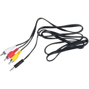 RCA AV A/V TV Video Cable Cord Lead Compatible with Canon VIXIA HF G30, HFG30 Camcorder Cam