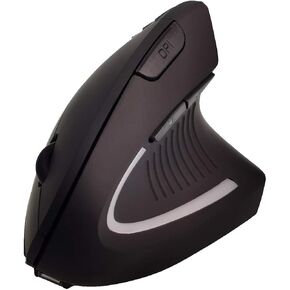 Left-Handed Mouse,2.4GHz Ergonomic Vertical DPI 800/1200/1600 Wireless Mouse with USB Receiver for Small Hand,(Black and Purple)