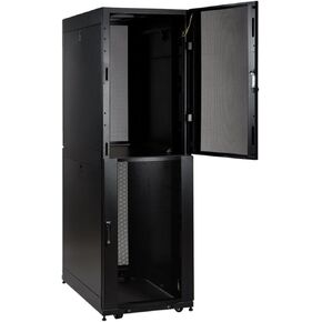 Eaton Tripp Lite 42U Co -orting Co -orting Depth Rack Rack Fabression ، 3000-LB. السعة ، الأسود (SR42UBCL)