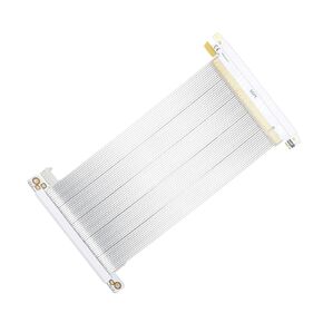 SG41 18.5 سم PCIE 4.0 x16 كابل الناهض/موصلات عكسية مزدوجة/ل K39/K40/K49/K49BL/K59 (Silver)