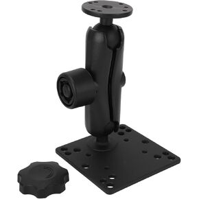 Double Ball Mount, Tablet Fish Finder Mount with Socket Arm C Size Ball with 1.5 Inch C Size for Phone Vehicle Agricultural Machine