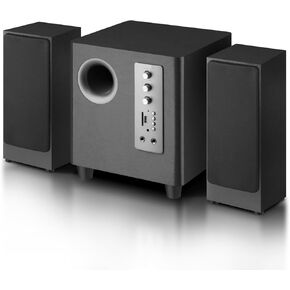 Desktop Computer Speakers with 5.5'' Subwoofer, 2.1 Multimedia Speaker System for Playing Movies, Games, and Music, RCA/BT/Optical Audio Inputs Support Connection to TV and PC