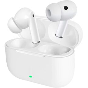 سماعات الأذن اللاسلكية الحقيقية Bluetooth 5.3 MIC إلغاء ضوضاء IPX7 مقاومة للماء هاي فاي صوت البطارية الطويلة للبطارية التلقائية لأجهزة iPhone/Android