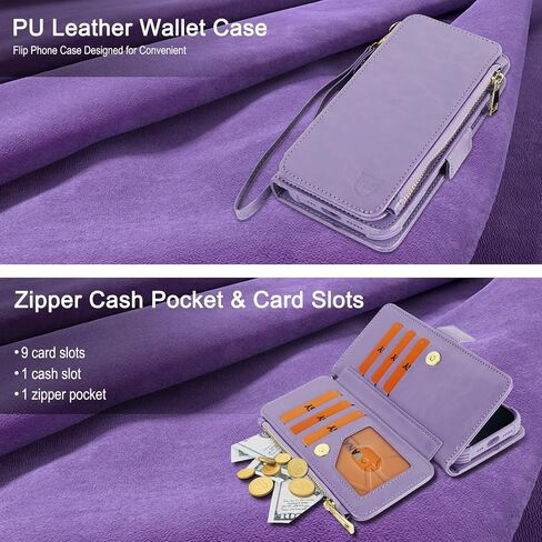 Fanavagy متوافق مع iPhone 16 Pro Max Wallet Case مع حامل بطاقة حظر RFID لـ Magsafe ، PU Leather Magnetic Wallet Detachable Phone مع Kickstand لـ 16 Promax 6.9 بوصة ، Rosegold in Kuwait