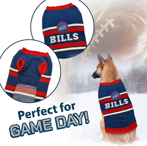 سترة للكلاب من Pets First NFL San Francisco 49ers، سترة دافئة ومريحة للحيوانات الأليفة مع شعار فريق NFL، أفضل سترة للكلاب الكبيرة والصغيرة، لون الفريق، متوسط ​​(SAN-4179-MD) in Kuwait