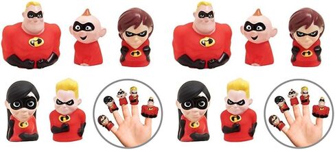 Disney Finger Puppets - Party Favors, Educational, Classroom Rewards, Bath Toys, Incredibles 2 in Saudi Arabia