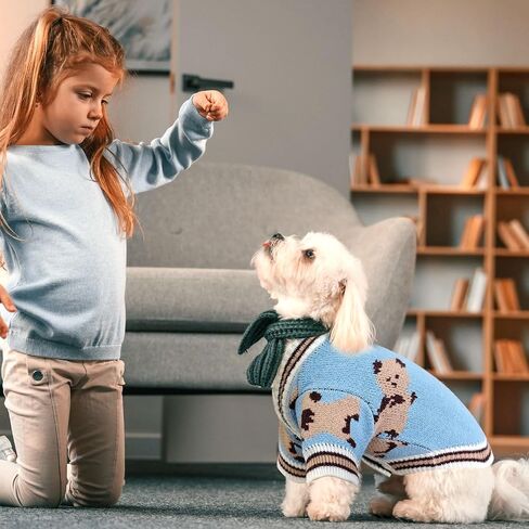 ABRRLO Small Dog Sweaters Cardigans Clothes for Small Medium Dogs Boy Girl in Saudi Arabia