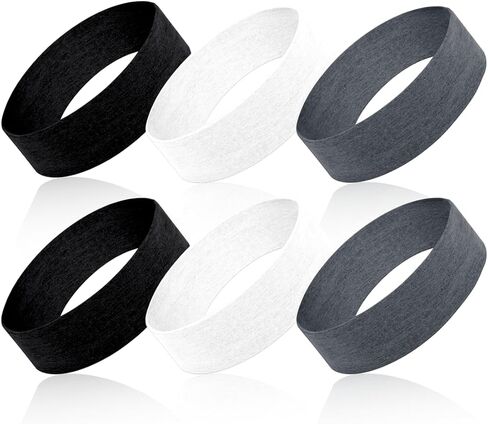 3 Pieces Set-Kid Sports Headbands and Sweatbands, Moisture Wicking Athletic Cotton, Elastic, Soft Pure Cotton for Running, Tennis, Basketball, Soccer, Volleyball in Saudi Arabia