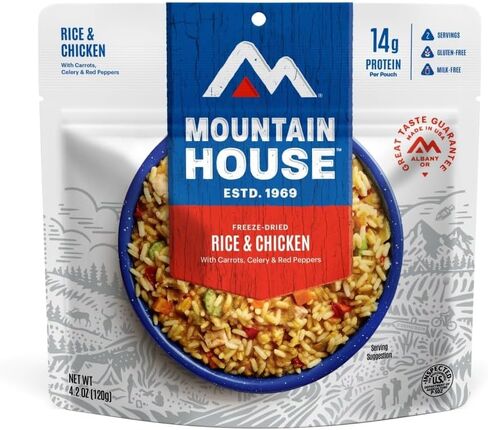Mountain House Rice & Chicken | Freeze Dried Survival & Emergency Food | #10 Can | Gluten-Free in Saudi Arabia